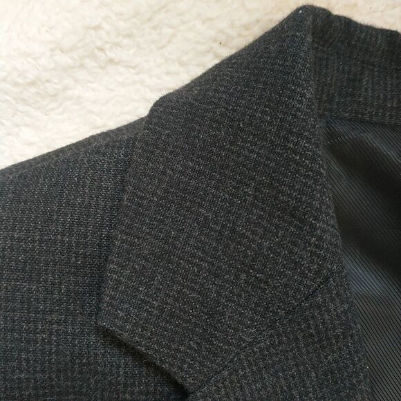 Banana Republic Blazer Men 40 Gray Tailored Fit Cotton SportCoat 2Buttons 42x28" - Picture 3 of 16